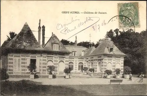 Ak Grisy Suisnes Seine et Marne, Château