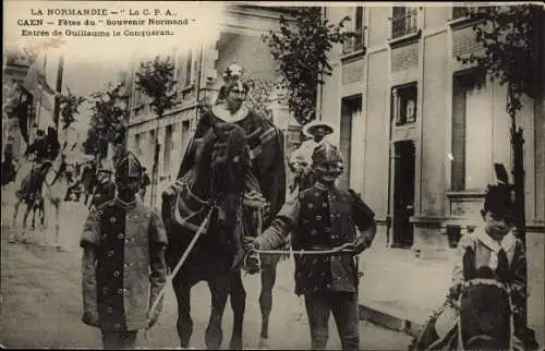 Ak Caen Calvados, Fetes du Souvenir Normand, Festumzug