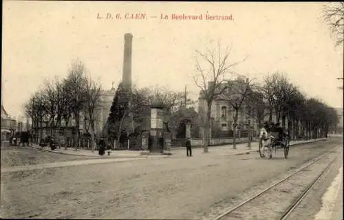 Ak Caen Calvados, Boulevard Bertrand