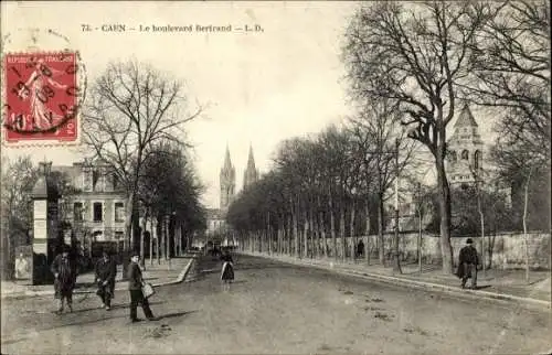 Ak Caen Calvados, Boulevard Bertrand