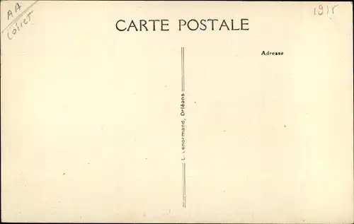 Ak Vitry aux Loges Loiret, Château du Plessis