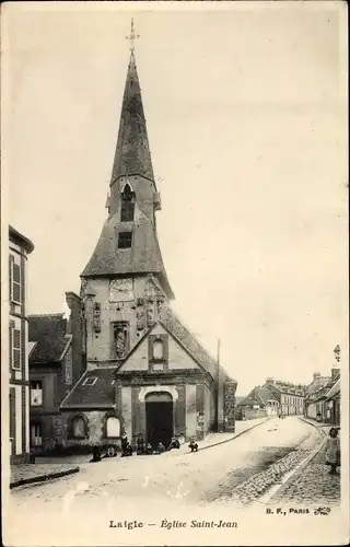 Ak Laigle Orne, Kirche Saint Jean