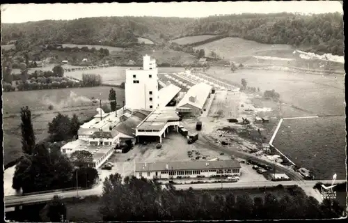 Ak Saint Philbert sur Risle Eure, Usine Duquesne, Fliegeraufnahme