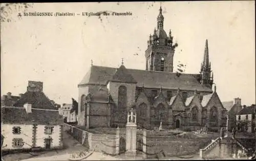 Ak Saint-Thégonnec Loc-Eguiner Finistère, Kirche