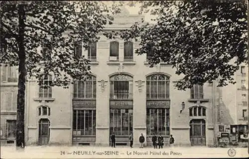 Ak Neuilly sur Seine Hauts de Seine, Le Nouvel Hôtel des Postes