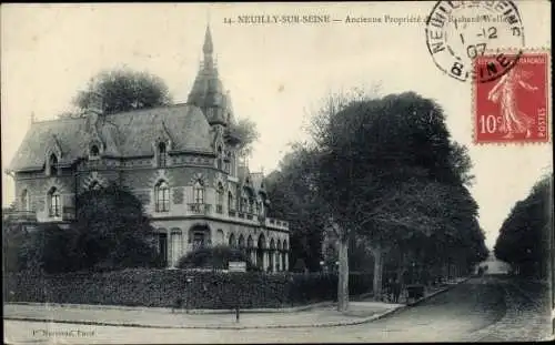 Ak Neuilly sur Seine Hauts de Seine, Ancienne Propriété de M. Walla