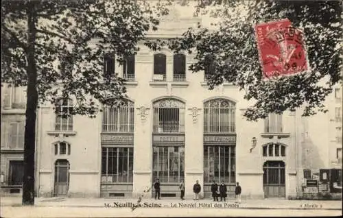 Ak Neuilly sur Seine Hauts de Seine, Le Nouvel Hôtel des Postes