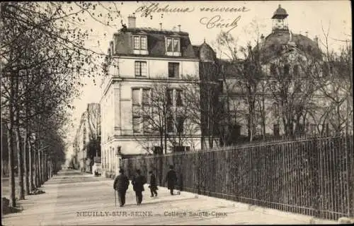 Ak Neuilly sur Seine Hauts de Seine, Collège Sainte Croix