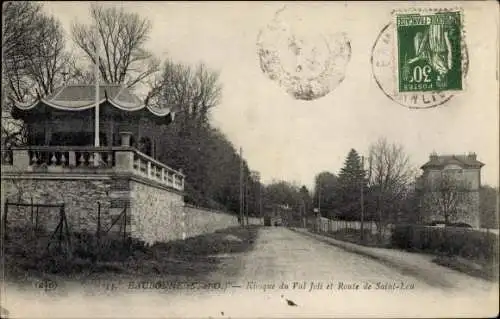 Ak Eaubonne Val d’Oise, Kiosque du Val Joli et Route de Saint Leu