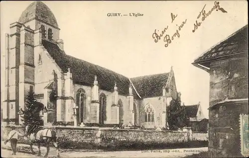 Ak Guiry Val d´Oise, Kirche