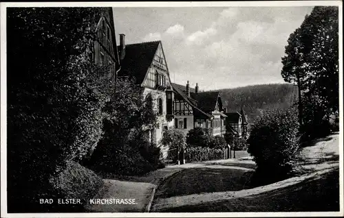 Ak Bad Elster im Vogtland, Kirchstraße