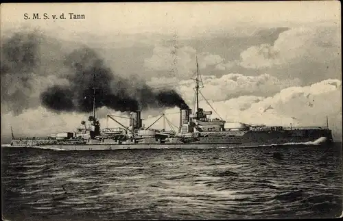 Ak Kaiserliche Marine, Kriegsschiff Von der Tann