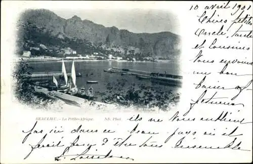 Ak Beaulieu sur Mer Alpes Maritimes, La Petite Afrique