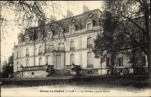 Ak Gurcy-le-Châtel Seine et Marne, Château