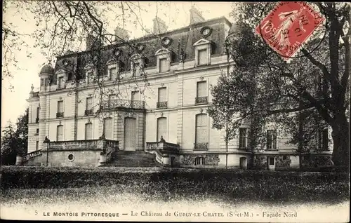 Ak Gurcy-le-Châtel Seine et Marne, Château