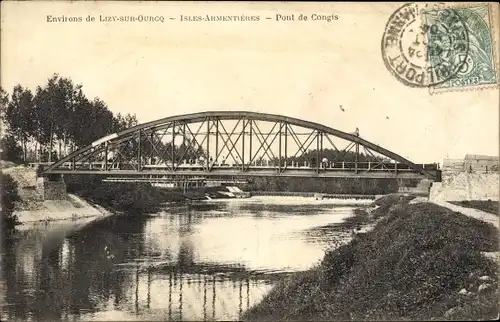 Ak Lizy sur Ourcq Seine et Marne, Pont de Congis