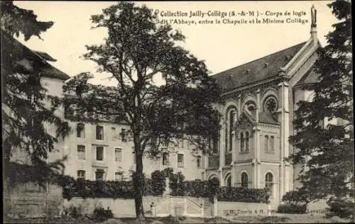 Ak Juilly Seine et Marne, Chapelle et le Minime Collège