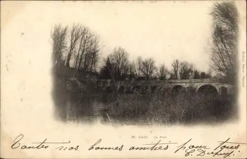 Ak Grez-sur-Loing Seine-et-Marne, Le Pont