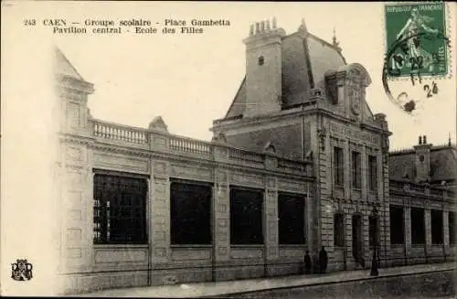 Ak Caen Calvados, Groupe Scolaire, Place Gambetta, Ecole des Filles