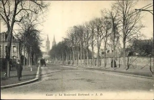 Ak Caen Calvados, Le Boulevard Bertrand