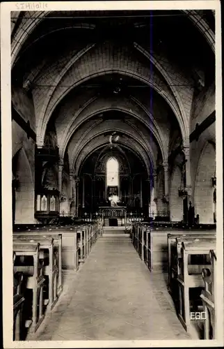 Ak Saint Hilaire Saint Mesmin Loiret, Kircheninneres