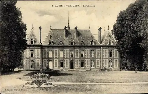 Ak Saint Aubin le Vertueux Eure, Château