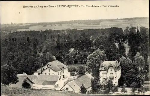 Ak Saint Aquilin Eure, La Chocolaterie, Teilansicht