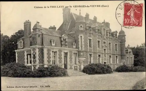 Ak Saint Georges du Vievre Eure, Château de la Thillaye