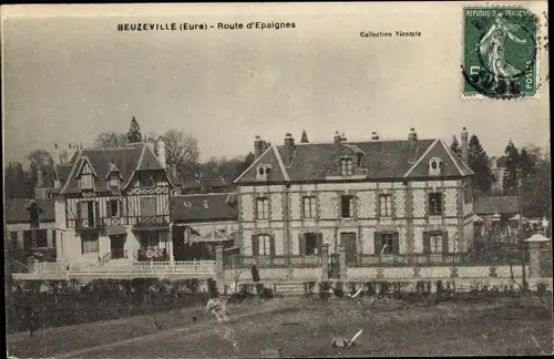Ak Beuzeville Eure, Route d'Epaignes