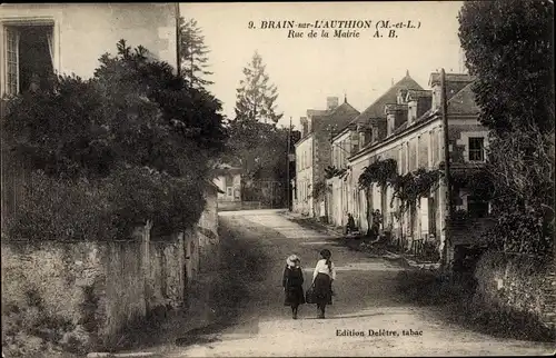 Ak Brain sur l'Authion Loire Authion Maine et Loire, Rue de la Mairie