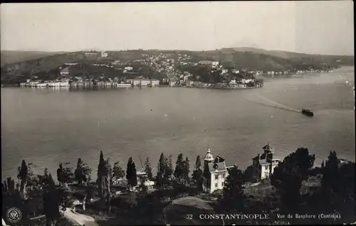 Ak Konstantinopel Istanbul Türkei, Vue de Bosphore, Cantidja