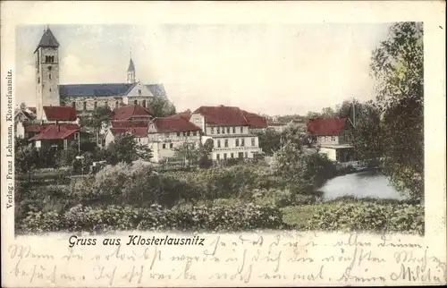 Ak Bad Klosterlausnitz in Thüringen, Panorama vom Ort