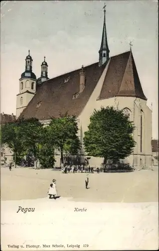 Ak Pegau in Sachsen, Kirche