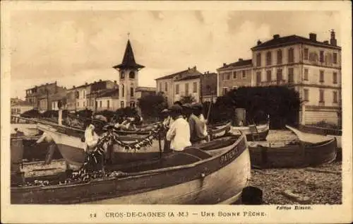 Ak Cros de Cagnes Alpes Maritimes, Une Bonne Peche