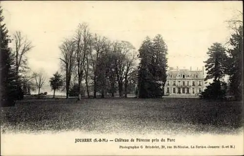 Ak Jouarre Seine et Marne, Chateau de Péreuse