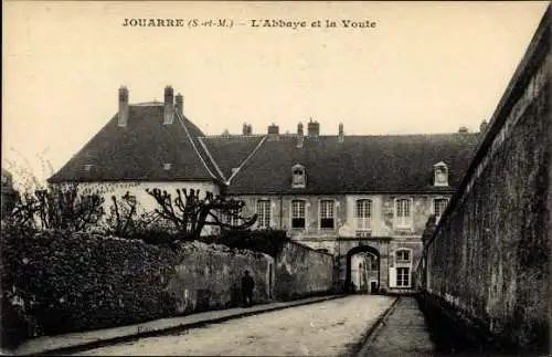 Ak Jouarre Seine et Marne, L'Abbaye et la Voute