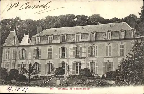 Ak Mouroux Seine et Marne, Château de Montanglaust