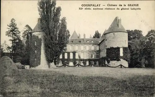 Ak Courpalay Seine et Marne, Château de la Grange