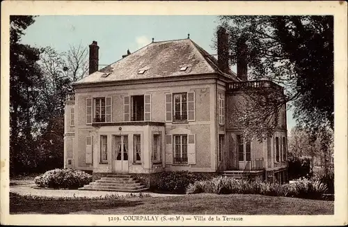 Ak Courpalay Seine et Marne, Villa de la Terrasse