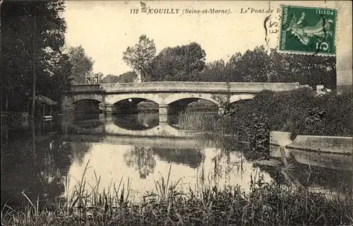 Ak Couilly Seine et Marne, Le Pont