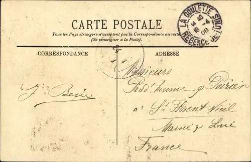 Ak Scenes et Types, Musiciens et Danseuse du Sud, Maghreb