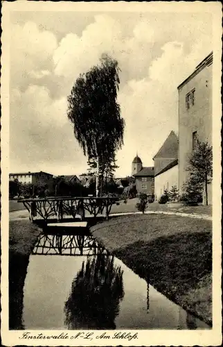 Ak Finsterwalde in der Niederlausitz, Am Schloss