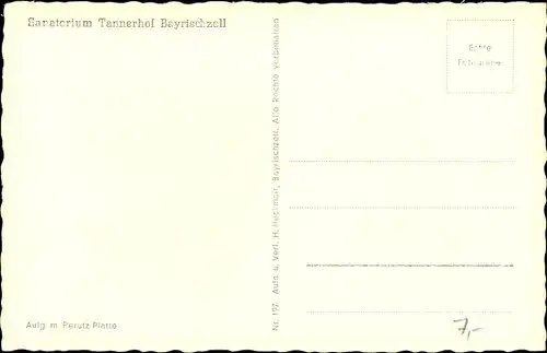 Ak Bayrischzell im Mangfallgebirge Oberbayern, Sanatorium Tannerhof