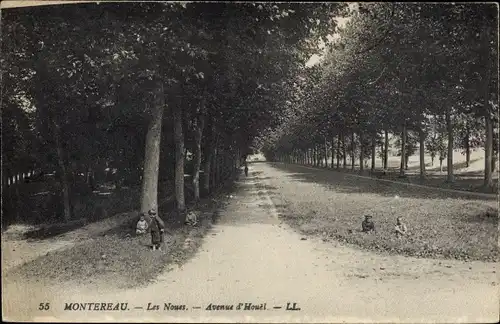 Ak Montereau Seine et Marne, Les Noues, Avenue d'Houél