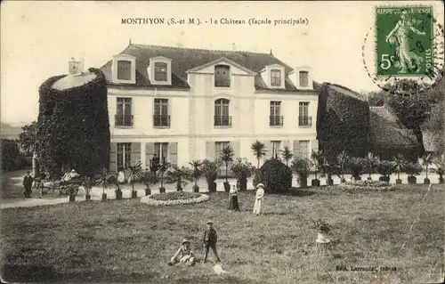 Ak Monthyon Seine et Marne, Château