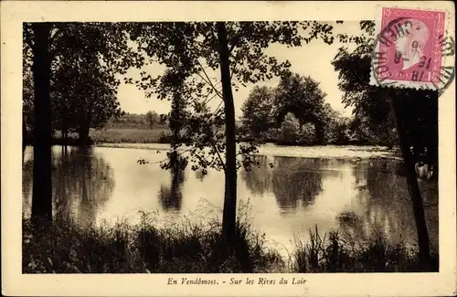 Ak Vendomois Loir et Cher, sur les rives du Loir