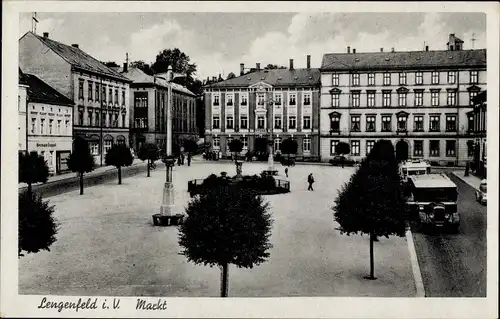 Ak Lengenfeld Vogtland Sachsen, Markt