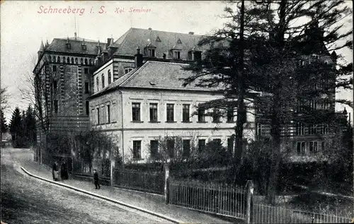 Ak Schneeberg im Erzgebirge, Kgl Seminar