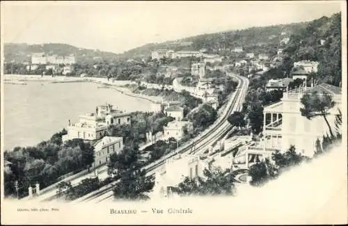 Ak Beaulieu sur Mer Alpes Maritimes, Vue générale