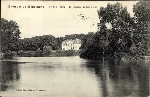 Ak Montereau Seine et Marne, Château de Courbeton